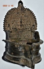LÁMPARA DE ACEITE ORIGINAL $699 CHAMÁN NEPAL BRONCE 6" PRINCIPIOS DE 1900S prov