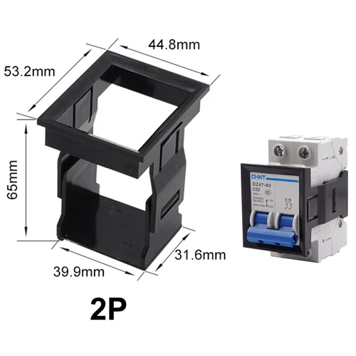 Miniature Circuit Breaker Mounting Bracket Accessories Panel Buckle 1P-4P - Picture 10 of 12
