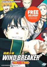 DVD Anime Wind Breaker Complete TV Series (Vol. 1-13 End) English Dubbed