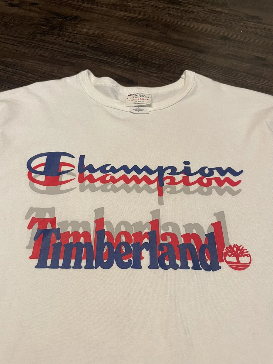 Champion x 2024 timberland t shirt