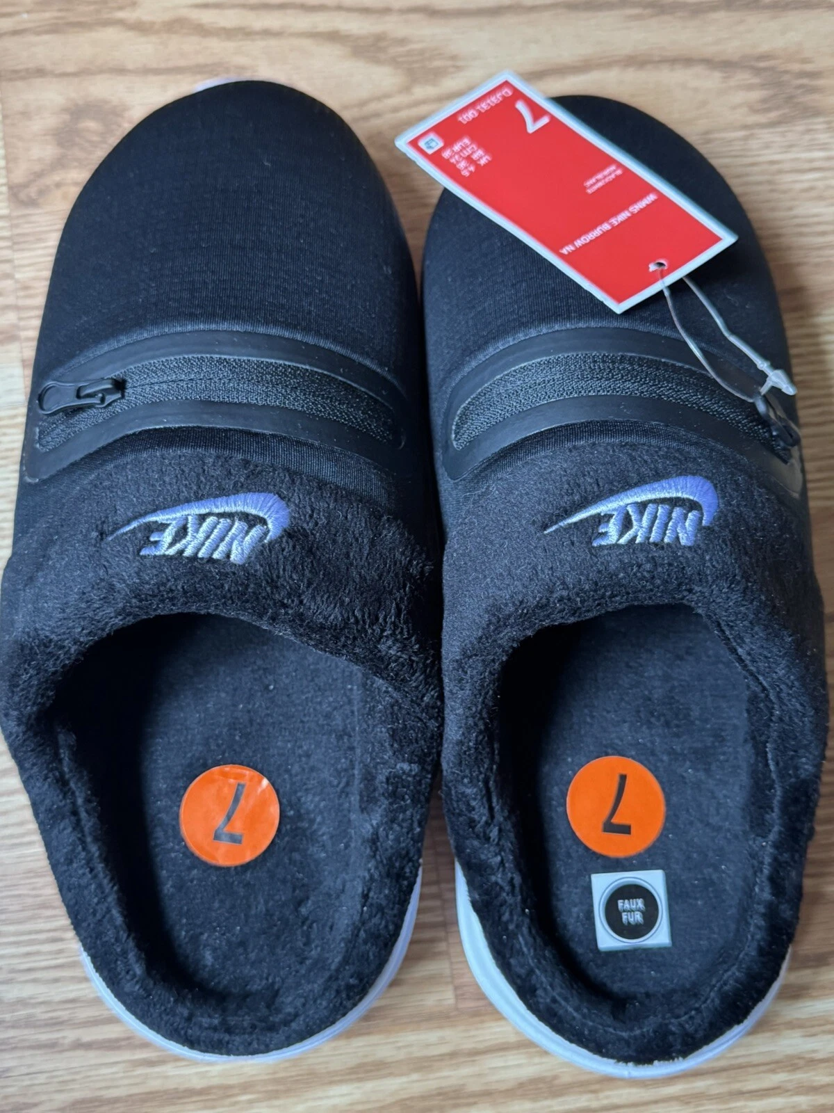 Pantofole Nike Burrow slip on nere bianche taglia 7 unisex