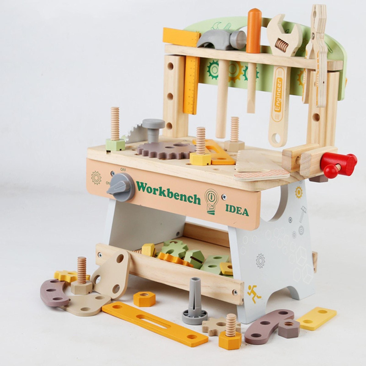 Kids Tool Bench DIY Workbench Tool Playset for Kids Children Birthday Gifts