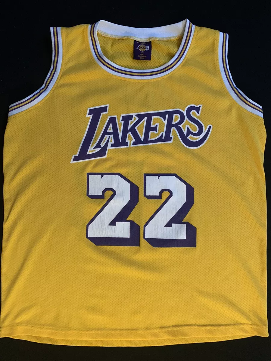 Large Hardwood Classics White Boy Los Angeles Lakers #22 Elgin Baylor Jersey