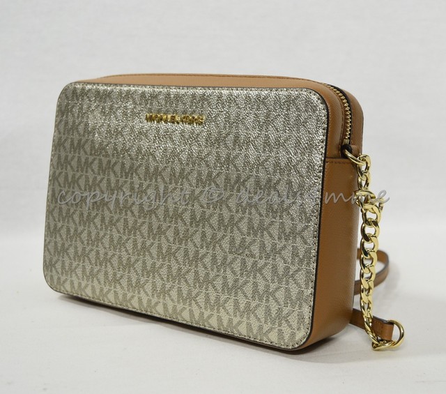 michael kors gold sling bag