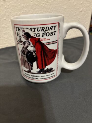 Sherwood Norman Rockwell Mistelzweig Samstag Abend Post Kaffeebecher Tasse - Bild 4 von 7