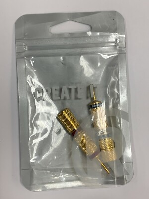 Radio Shack Deluxe Pin Connectors 2780309 Gold Plated Pack of 4
