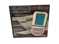 New York Times 500 Electronic Crossword Puzzle Excalibur Handheld w/ Will Shortz