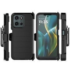 ShockProof Rugged Defender Phone Case Holster Clip for T-Mobile Revvl 7 8 Pro