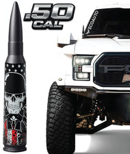 50 Cal Badass Bullet Antenna For Ford F150 F250 F350 Raptor Bronco Ram Trucks