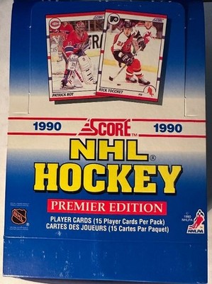 1990 Score NHL Hockey Wax Box FRENCH CANADIAN EDITION JAGR, BRODUER, LINDROS RC