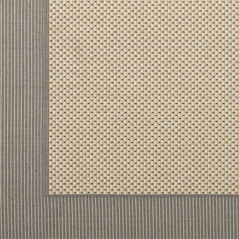 Courtyard Grey/Cream Square Rug Runner Grey/Cream 2'-7" X 5' - Image 2 of 3