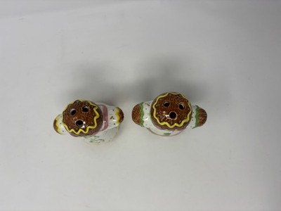 Christmas Gingerbread Boy & Girl Sugar and Spice Shaker Glazed Ceramic