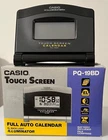 CASIO TOUCH SCREEN ALARM CLOCK FULL AUTO CALENDAR BACK LIGHT ILLUMINATOR PQ-19BD