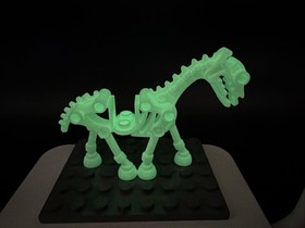 Lego Monster Fighters The Mummy (9462-1) Glow-In-The-Dark Skeleton Horse 74463