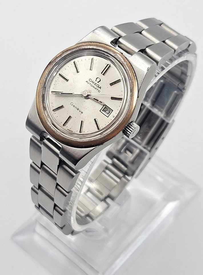 Женские автоматические часы Omega Genève (1973) — ходовые — оригинальный браслет, в коробке. - Изображение 3 из 4