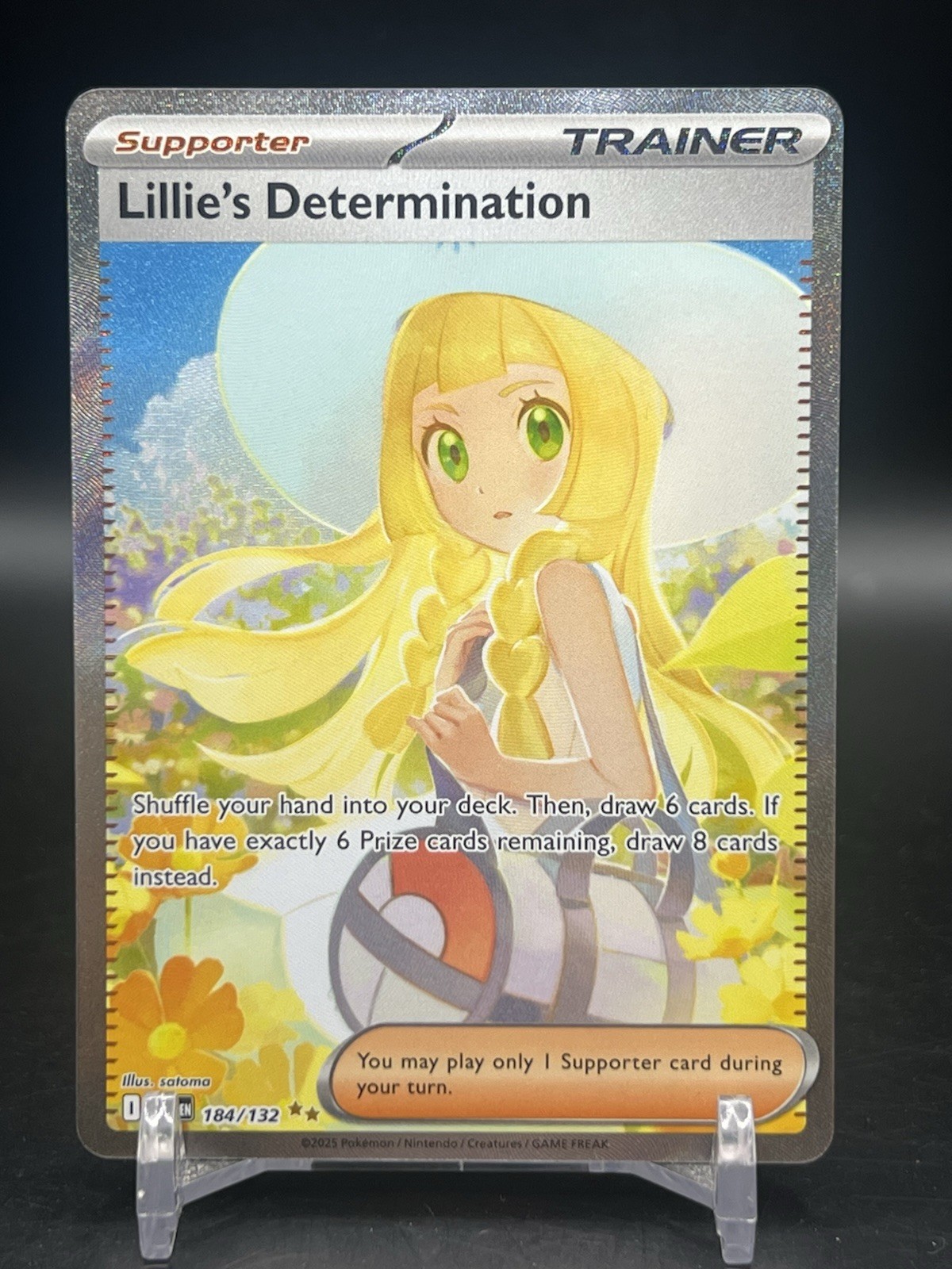 Lillie's Determination 184/132 Me01: Mega Evolution Special Illustration Rare NM