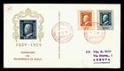 DR WHO 1959 ITALY FDC STAMP CENTENARY COMBO R56819