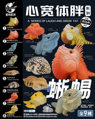 Animal Heavenly Body Lizard Series 16 AHB Mini Resin Chubby Figurine Collectible
