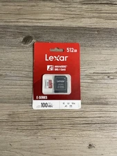 Lexar E-Series 512GB MicroSDXC UHS-I Flash Memory Card with Adapter, 100MB/s