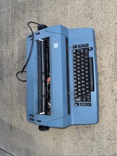 Vintage IBM Correcting Selectric II 2 Electric Typewriter Powers On Blue As Is
