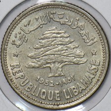 Liban 1952 50 Piastres 194238 envoi groupé