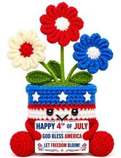 Decorations Patriotic Accessories Red White and Blue Flowers 4th of July