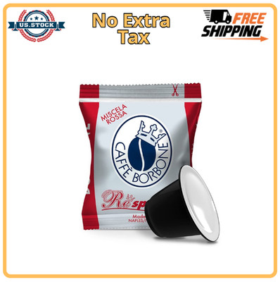 Caffe Borbone Nespresso Compatible Coffee Pods, Red Blend Medium Roast 100 Count
