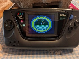 SEGA Game Gear Console RECAPPED Tested Works. New LCD. With Box, Papers.