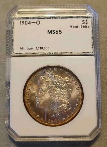 1904-O Morgan Silver Dollar - PCI Certified MS Grade - Beautiful Coin