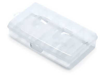 KNU20 Behälter: kollektiv mit Partitionen transparent 198x117x45mm KISTENBERG