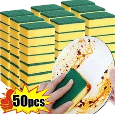 Double-Sided Magic Cleaning Sponge | Heavy-Duty Rust Remover Scrub Pad | Kitchen