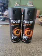 AXE Body Spray Deodorant Dark Temptation Long Lasting 4oz Each--Lot of 2