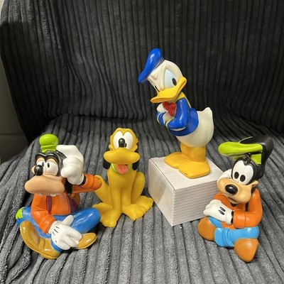 Vintage Disney Plastik Figuren Konvolut x 3 Goofy, Donald & Pluto