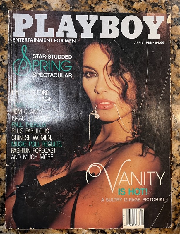Play Boy Magazine April 1988 featuring Vanity