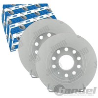2X Jurid Bremsscheiben Hinten 255Mm Voll Passend FÜR Audi A3 Seat Altea Leon