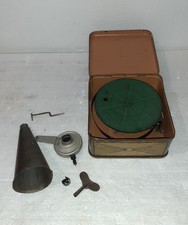 PHONO. TOURNE DISQUE. JOUET ENFANT RESSORT CASSE A RESTAURER