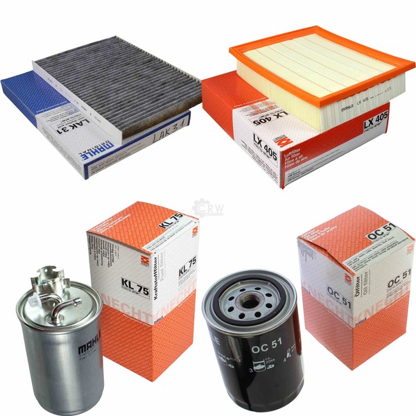 Mahle Kraftstofffilter KL 75 Innenraum LAK 31 Luftfilter LX 405 ÖLfilter OC 51-image