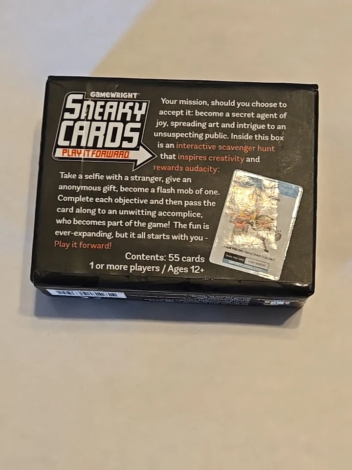 Sneaky Cards Play It Forward Interactive Card Game Gamewright Pre-owned - Image 2 of 4