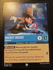 Mickey Mouse - Detective 154/204 Common The First Chapter Disney Lorcana TCG