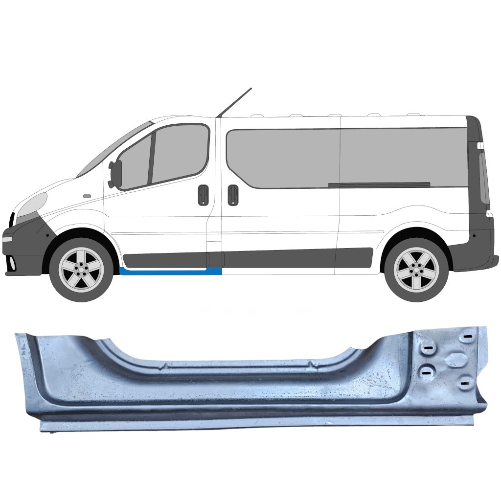 Sill repair panel for Nissan Primastar 2001-2014 / Left