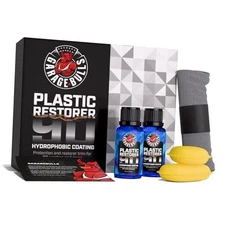  Car Plastic Restorer & Hydrophobic Trim Ceramic Coating 1 Fl Oz (Pack of 2)