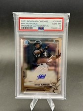 2021 Bowman Chrome Bryan Ramos 1st Auto PSA 10 White Sox Rookie RC