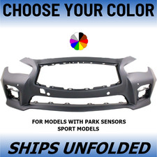 New Choose Your Color Front Bumper For 2014-2017 Infiniti Q50 Sport New Choose Your Color Front Bumper For 2014-2017 Infiniti Q50 Sport
