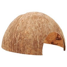 Milisten Coconut Shell Hideout Reptile Shelter for Hermit Crabs As Shown