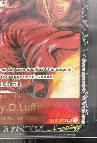 BGS 10 One Piece ST01-012 SR Monkey.D.Luffy - English - Awakening of the New Era - Picture 6 of 12