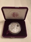 1991 S Proof Silver American Eagle One Dollar Coin with COA Uncirculated
