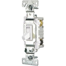 Eaton Wiring Devices CSB315STW-SP Toggle Switch, 15 A, 120/277 V, 3 -Position, S