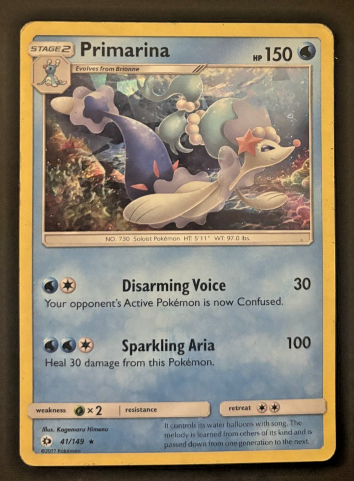 Primarina - (Cracked Ice Holo) 041/149 Deck Exclusives Holo - HP
