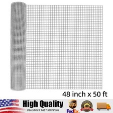 19 Gauge Hardware Cloth 1/2 Inch 48"x50FT Chicken Wire Fencing Galvanized
