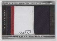 2011 Limited USA Baseball National Teams Prime 18/25 DJ Baxendale #2 Patch 0j6